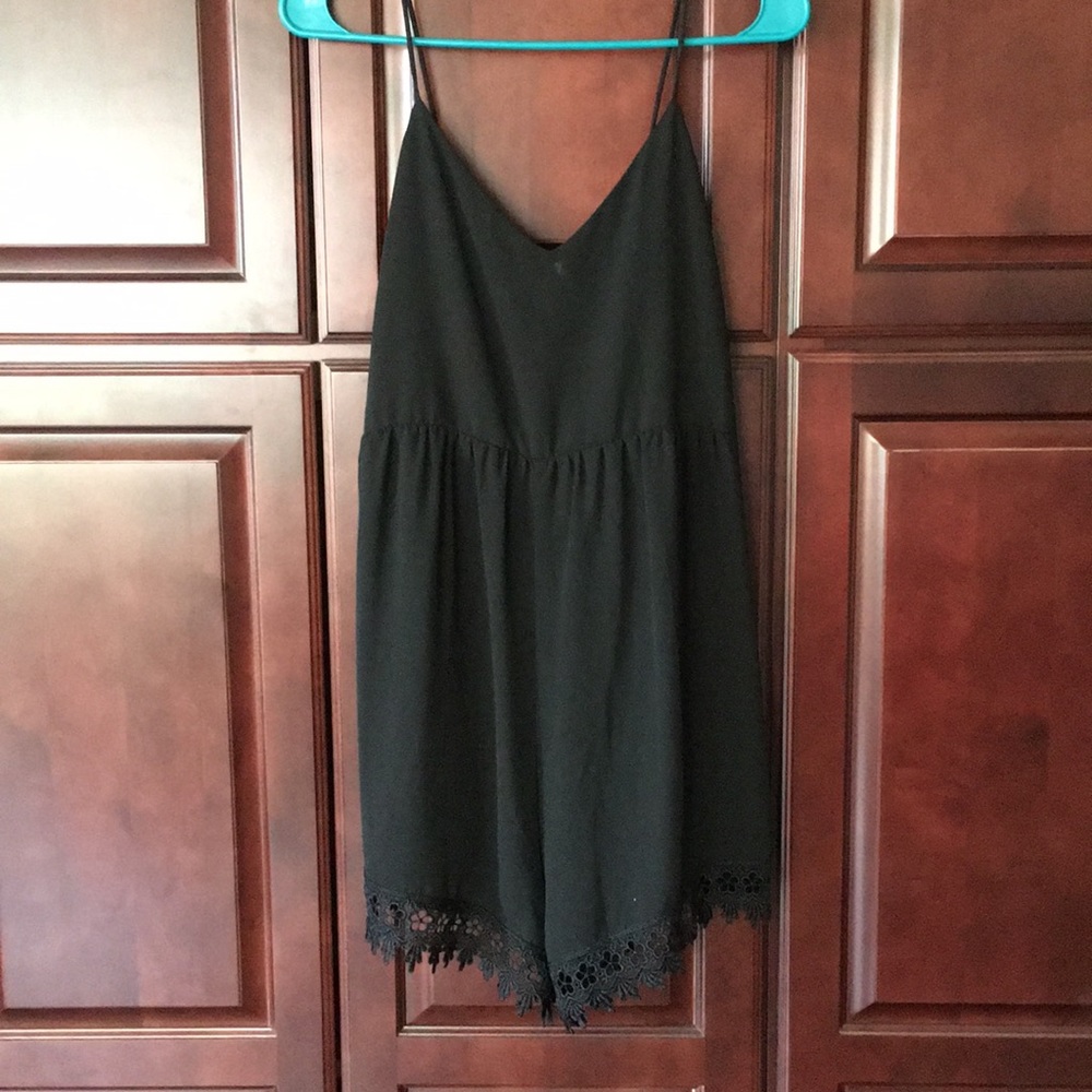 Black Lace Romper
